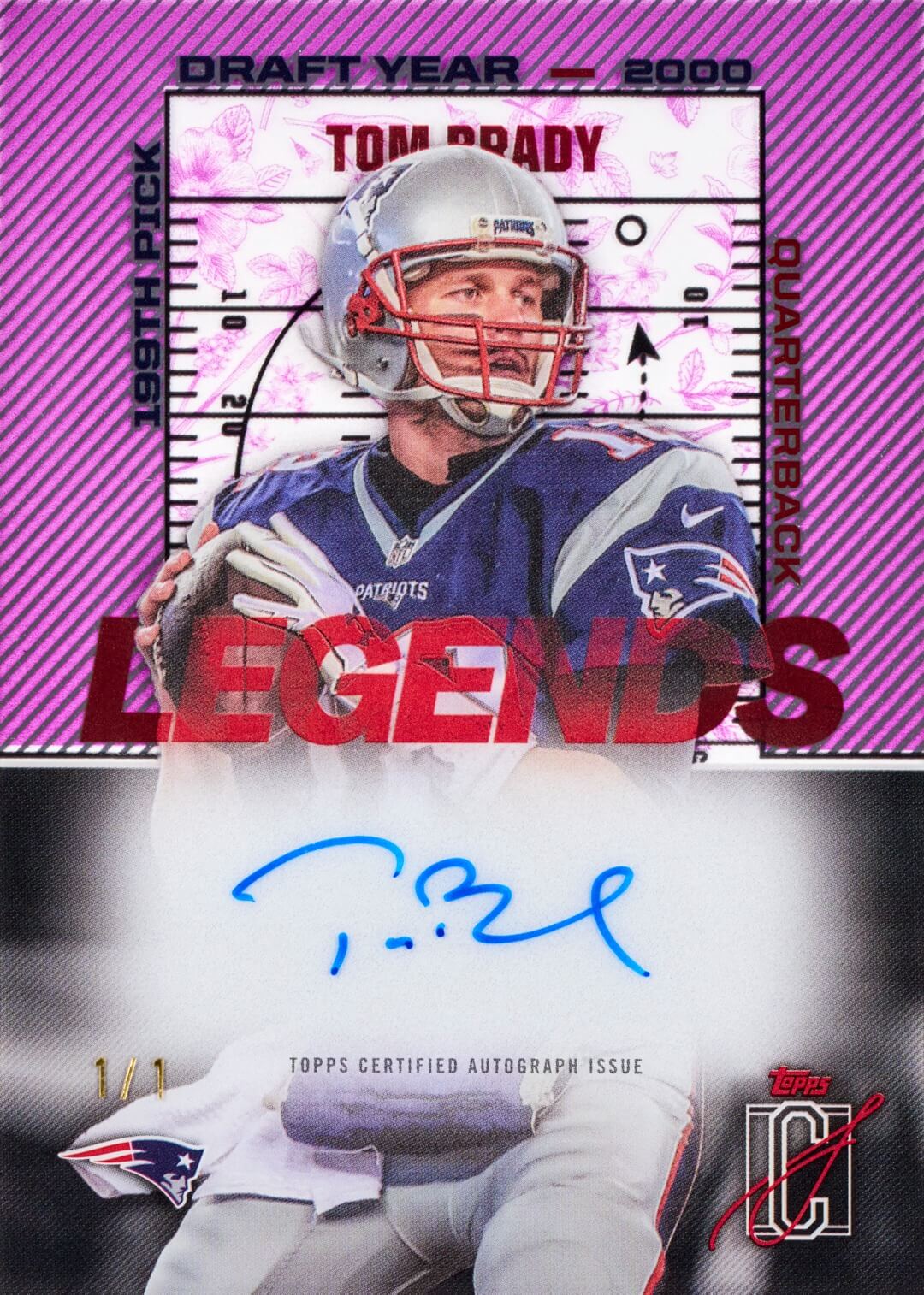 Example Topps Signature Class Football Card