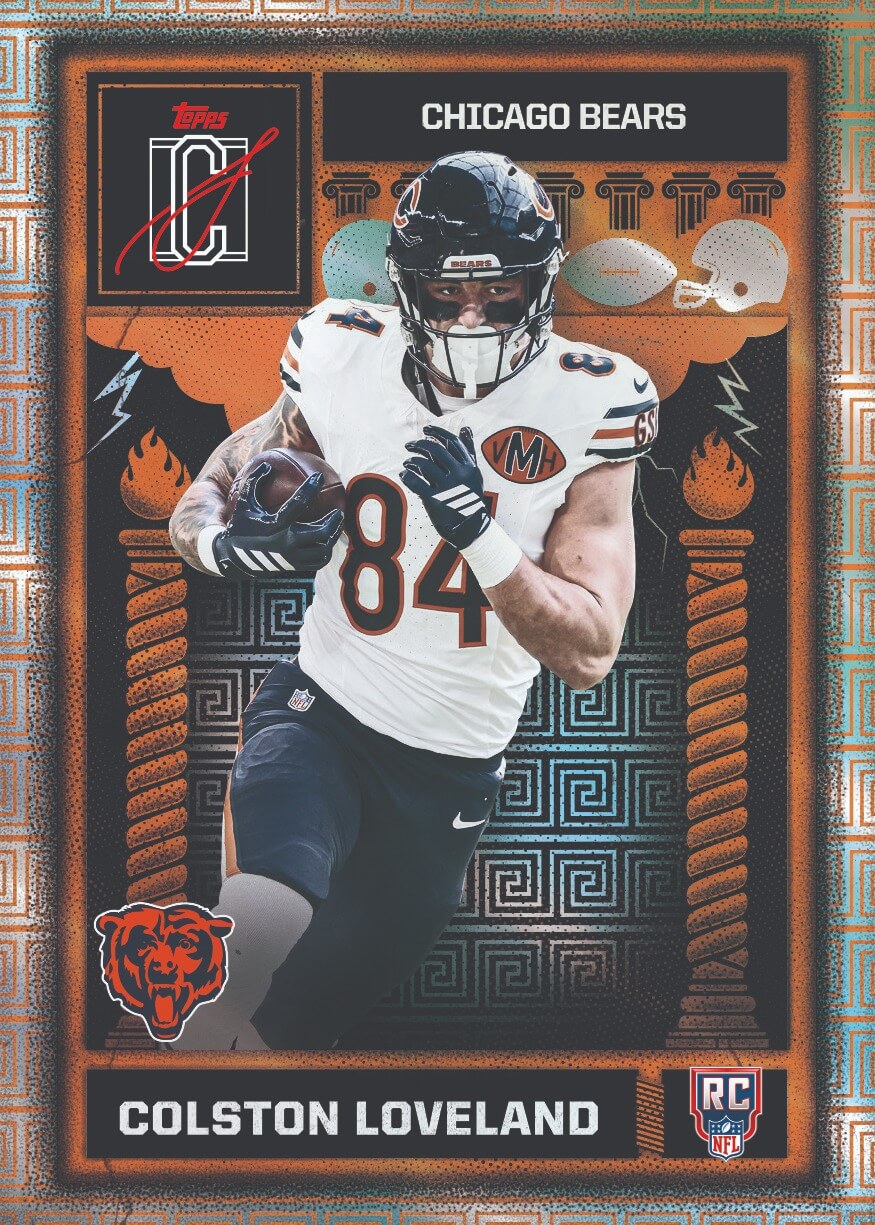 Example Topps Signature Class Football Card