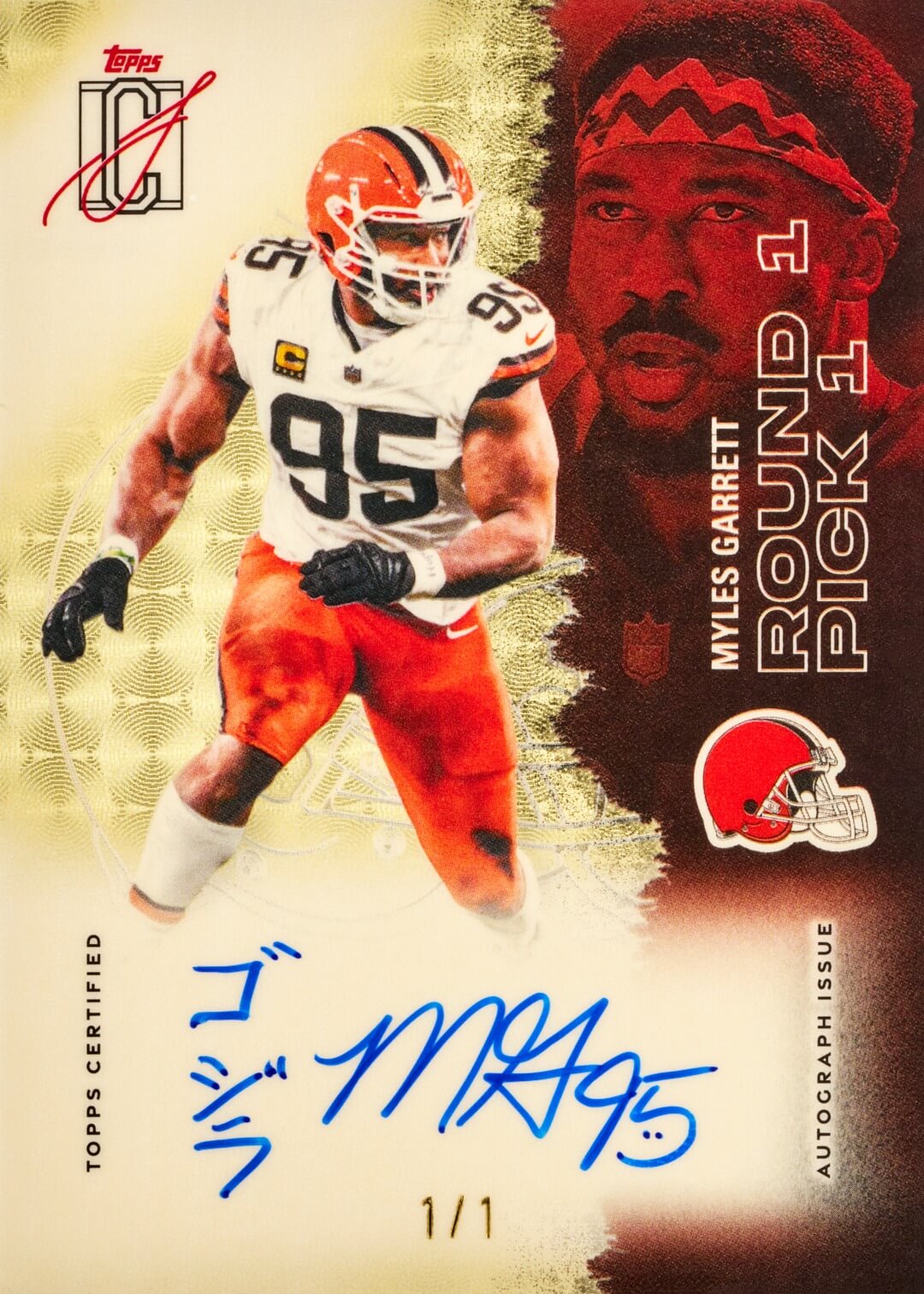 Example Topps Signature Class Football Card
