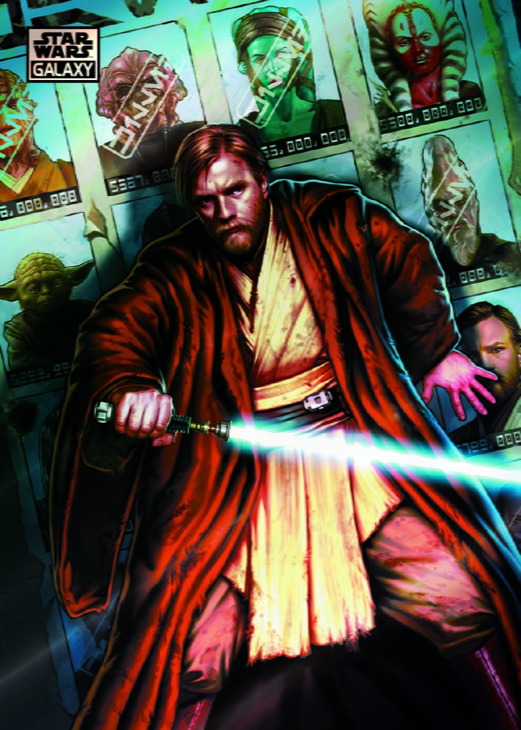 Example Topps Star Wars Chrome Galaxy Card