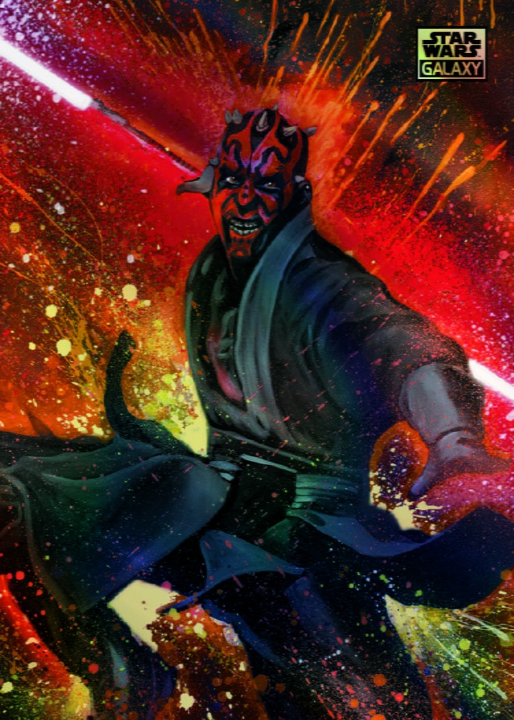 Example Topps Star Wars Chrome Galaxy Card