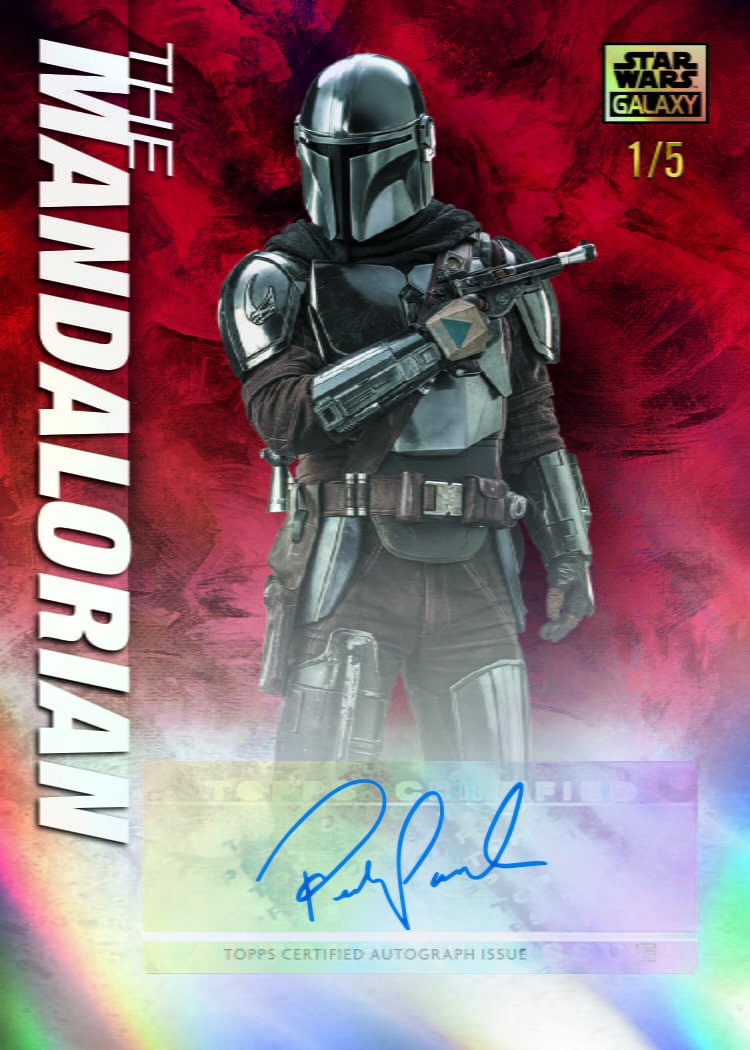 Example Topps Star Wars Chrome Galaxy Card