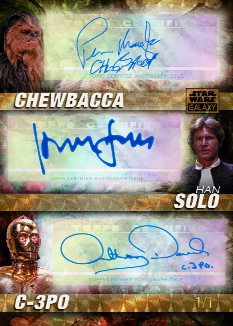 Example Topps Star Wars Chrome Galaxy Card