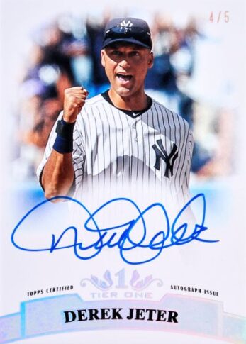 Example Topps Tier One Baseball Card