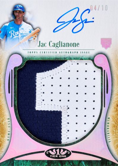 Example Topps Tier One Baseball Card