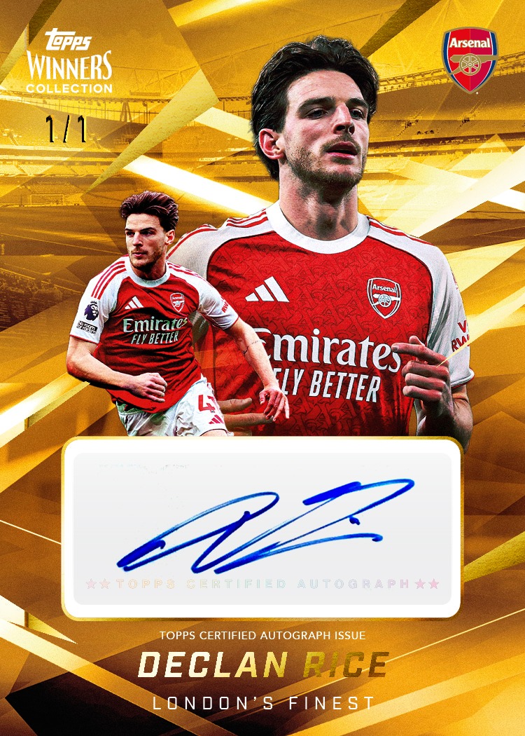 Example Topps Topps Winners Collection - Arsenal Card