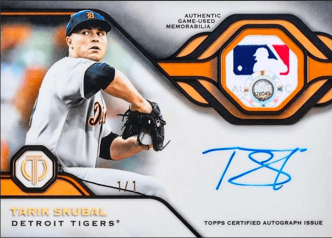Example Topps Tribute Baseball Card