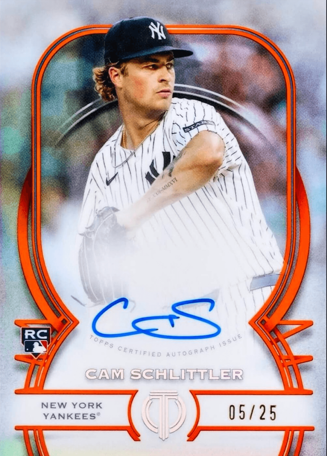 Example Topps Tribute Baseball Card