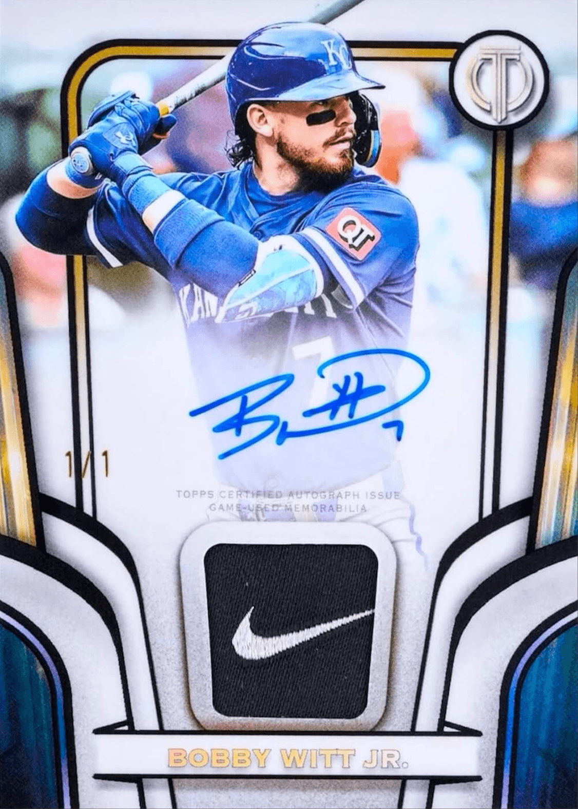 Example Topps Tribute Baseball Card