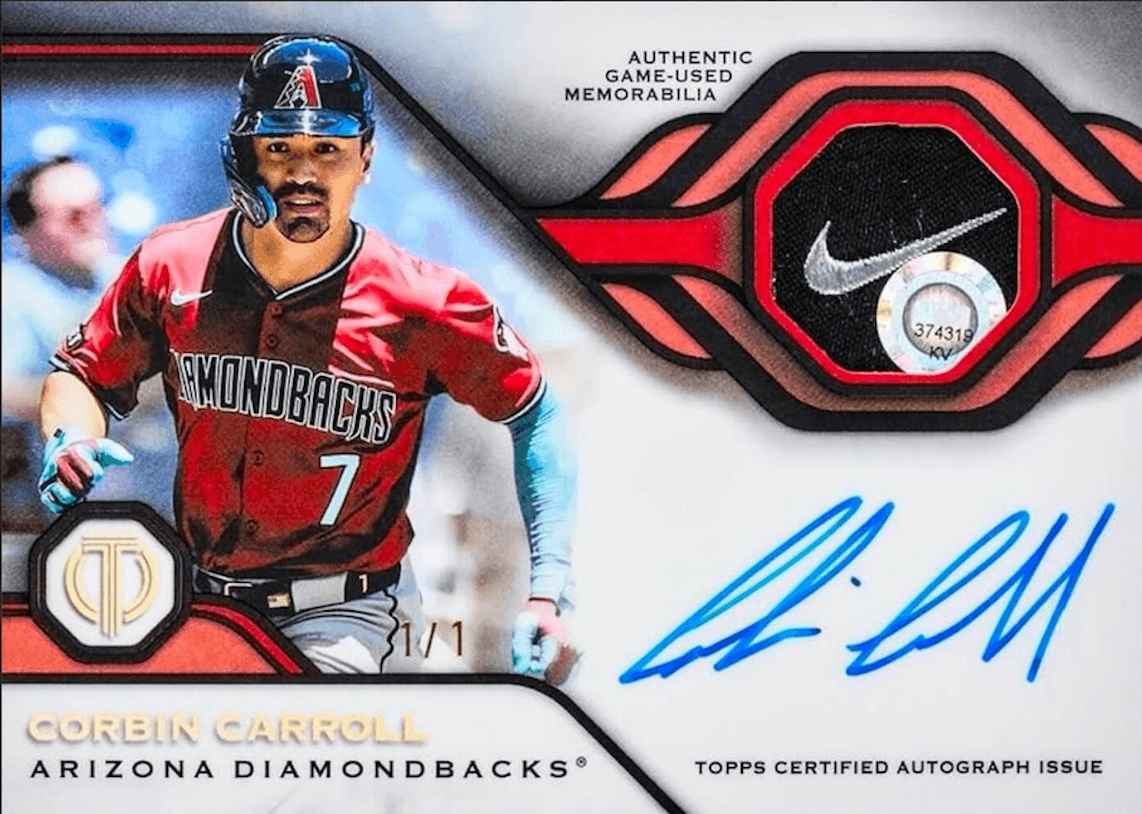 Example Topps Tribute Baseball Card