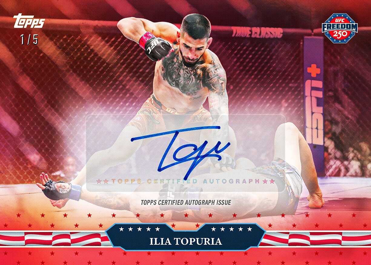 Example Topps UFC Freedom 250 Card