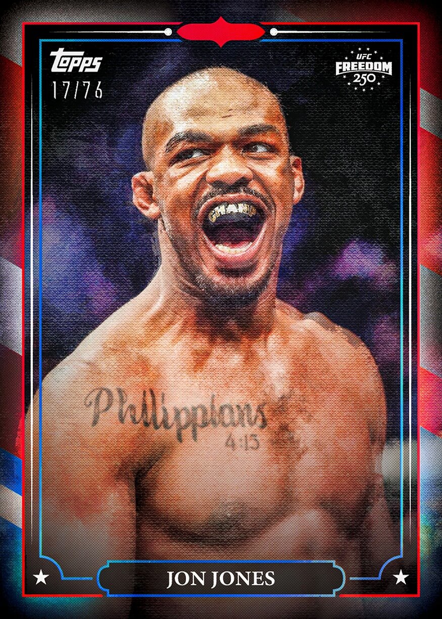 Example Topps UFC Freedom 250 Card