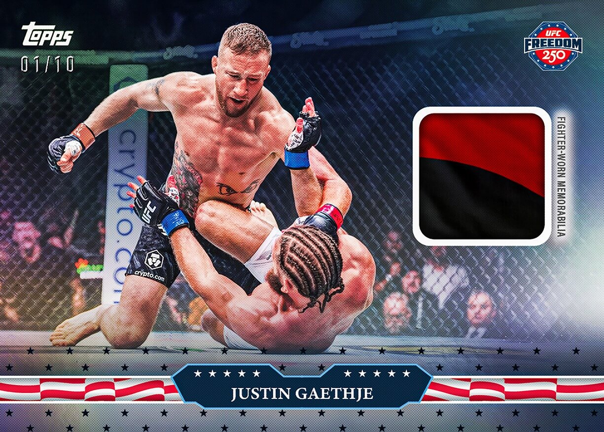 Example Topps UFC Freedom 250 Card