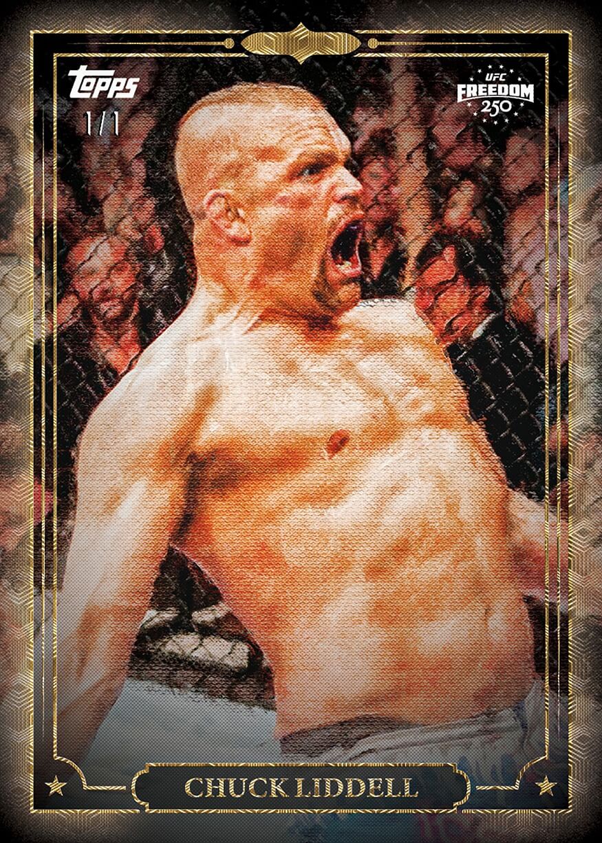 Example Topps UFC Freedom 250 Card