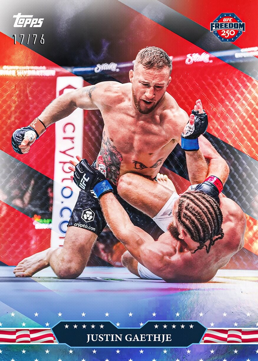 Example Topps UFC Freedom 250 Card