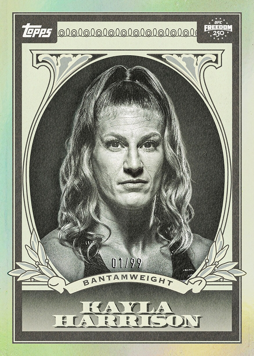 Example Topps UFC Freedom 250 Card